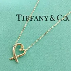 美品！Tiffany ティファニー　ラビングハート　ネックレス　AG925 刻印