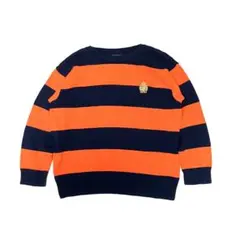 XXL 美品 ポロ ラルフローレン 刺繍 ボーダー コットン ニット セーター