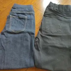 UNIQLO スキニーデニムレギンスパンツ 2本セット Sサイズ