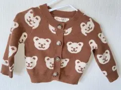 くまさんカーディガン　6〜9ヶ月