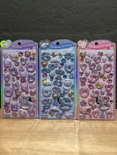 うるちゅるポップシール　マイメロ　クロミ　シナモロール　3種