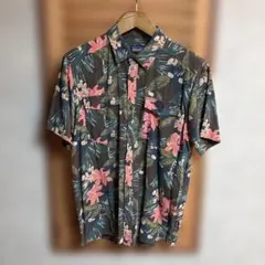 patagonia フローラル 半袖シャツ M