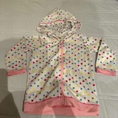 水玉模様フード付きラッシュガード 90