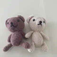くま　編みぐるみ　ハンドメイド