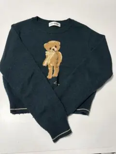 【LILY BROWN】リリーブラウン Lily Bear ニット ネイビー