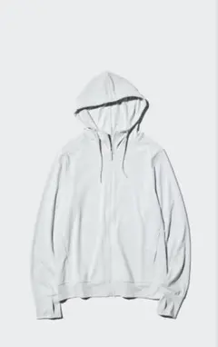 新品タグ付きエアリズムUVカットフルジップパーカ白XLホワイト