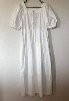 レイカズン 半袖 ロングワンピース 白
