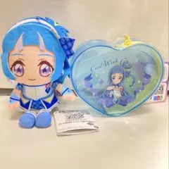 キミとアイドルプリキュア♪ ハート型クリアポーチ　ぬいぐるみ