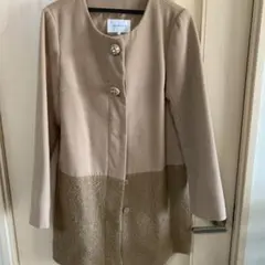 GLACIER ベージュ ロングコート Lサイズ