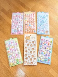 ●りるくま●ボンボンドロップシール風●ぷっくりシール●ぷにぷにシール●