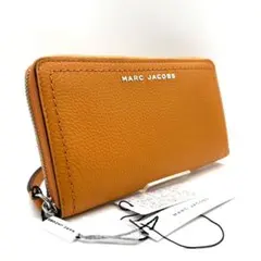 【未使用品】 マークジェイコブス 長財布 ラウンドファスナー オレンジ