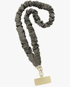 値下げ！スマホストラップ レディース グレー 斜め掛け・首掛け対応