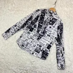 alice + olivia】アリスアンドオリビアペーパー柄シルクシャツS - メルカリ