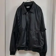 ascania ヴィンテージ フェイクレザージャケット ブラック　ブルゾン L