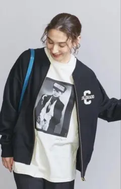 別注　Championリバースウィーブ ジップカーディガン　黒