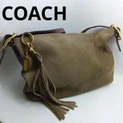 COACHスウェードショルダーバック