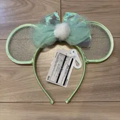 値下中 ディズニー ミニー ティンカーベル グリーン 黄緑 カチューシャ