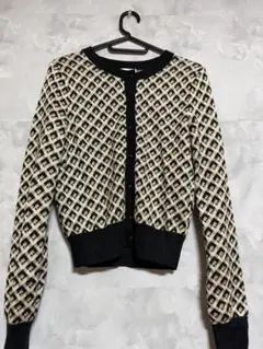 GU チドリジャガード長袖カーディガン Sサイズ