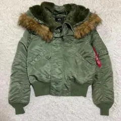 15647✨アルファインダストリーズ ミリタリージャケット/M/カーキ