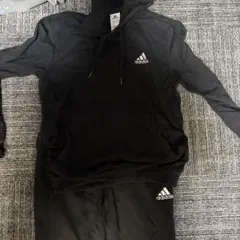 adidas ブラック 上下セット