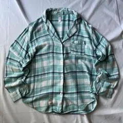 00s 平成 パジャマシャツ フランネル グランジ y2k 大人気 古着