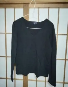 【GAP】00s Vネックニット/ロングTシャツ　oldgap