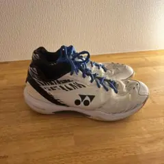 YONEX バドミントンシューズ ホワイト/ブラック/ブルー桃田モデル