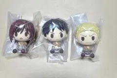 進撃の巨人　一番くじ　ちょこのっこフィギュア３種セット　サシャ　エレン　ライナー