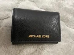 MICHAEL KORS ブラック 三つ折り財布