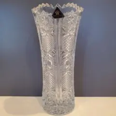 インペリアルコレクション クリスタル花瓶 フラワーベース カットガラス