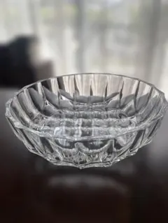 昭和レトロ　HOYA ガラス　クリスタルボウル　大　直径22.5