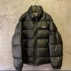 ファーストダウン　リバーシブル　ダウンジャケット　グレー　ブラック　Mサイズ