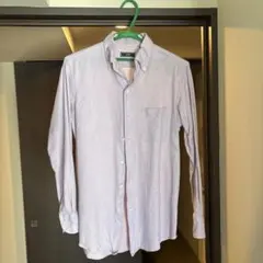 SHIPS 薄紫 ボタンダウンシャツ 3B