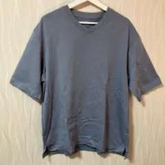 【美品】ユニクロ エアリズム コットンリラックスフィットVネックTシャツ XL