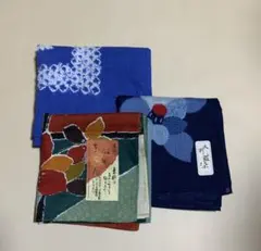 【新品未使用】和　大判ハンカチ3点セット