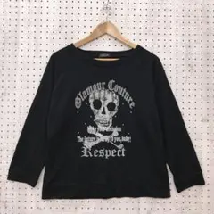 Nini Lack スカル ドクロ y2k 七分袖 スウェット トレーナー