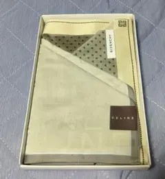 GIVENCHY CELINE　ドット柄ハンカチ　箱無し