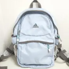 美品 adidas アディダス 多機能 リュック バックパック ライトブルー