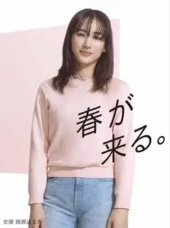 掲載商品　UNIQLO ウォッシャブルコットンクルーネックセーター