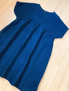 cheer札幌 麻リネン100% 藍染め インディゴ染め プルオーバー