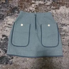 チェック柄 台形スカート