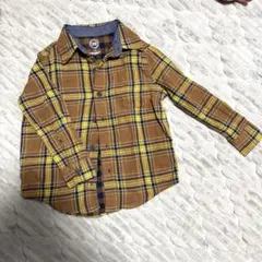 チェック柄シャツ　110 男の子