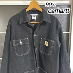 g*g様 希少90'sカーハート カバーオール　黒L チョアコート古着 ヴィンテ