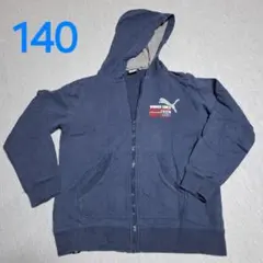Puma フード付きパーカー 140サイズ ネイビー