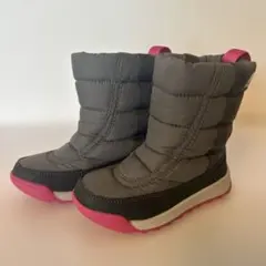 SOREL キッズ用スノーブーツ グレー/ピンク
