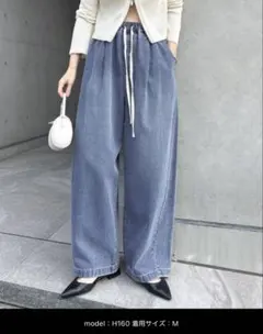 【andMe】コクーンイージーワイドパンツ Mサイズのサムネイル