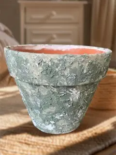 アンティーク風 植木鉢 鉢皿付き シャビーシック - メルカリ