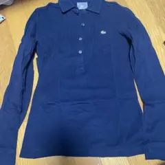 LACOSTE ネイビー 長袖ポロシャツ 38