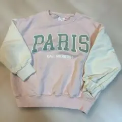 ZARAkids トレーナー　PARIS 白ピンク　5years 110
