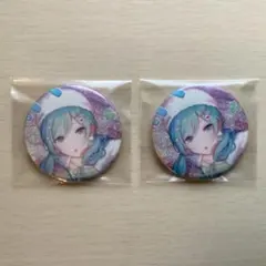 プロセカ　グリ缶　缶バッチ　日野森雫　46b